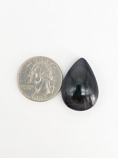 Rainbow obsidian Cabochon | Natural Mexican Obsidian for Silversmiths