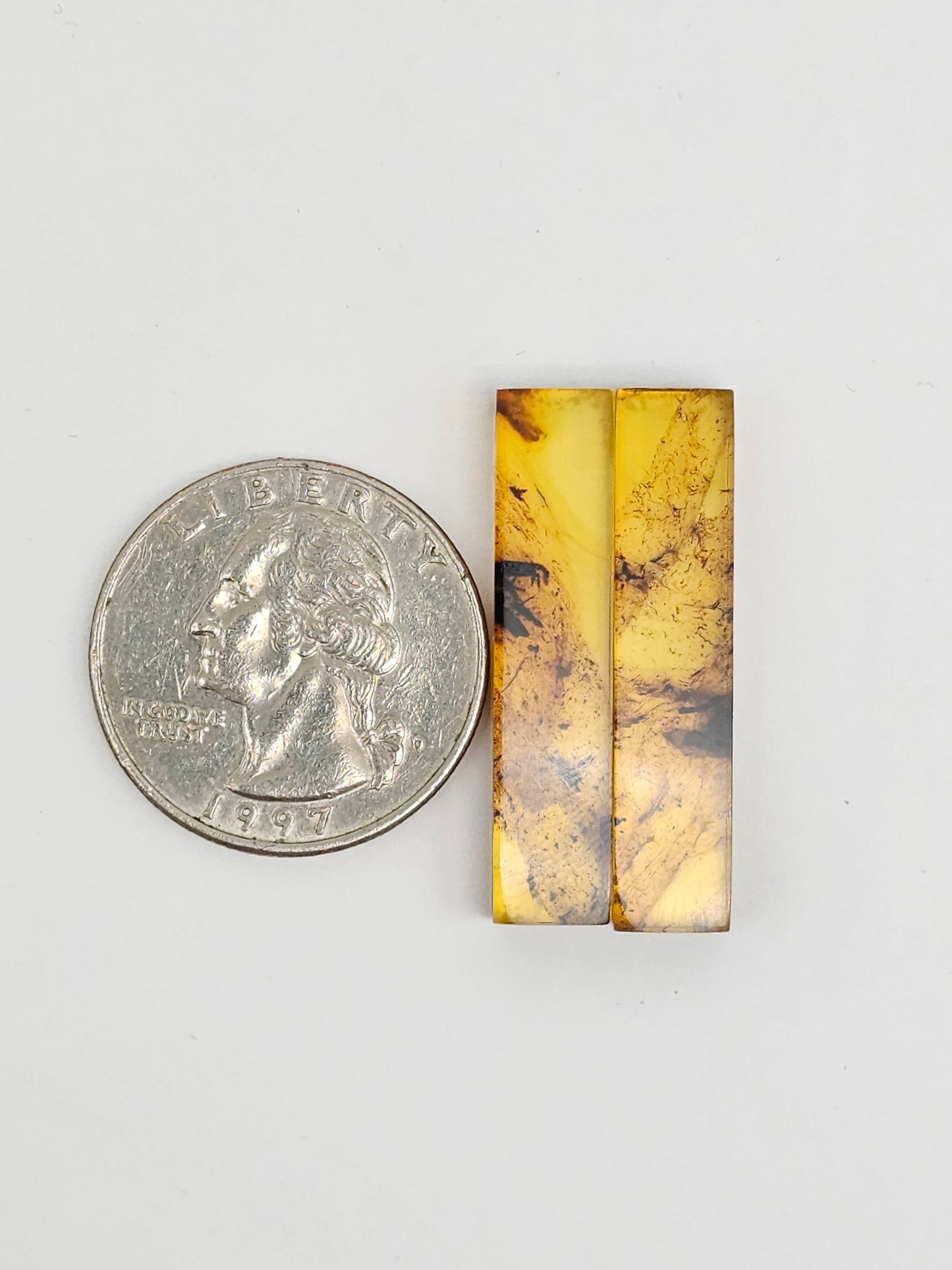 Amber Rectangle Cabochon