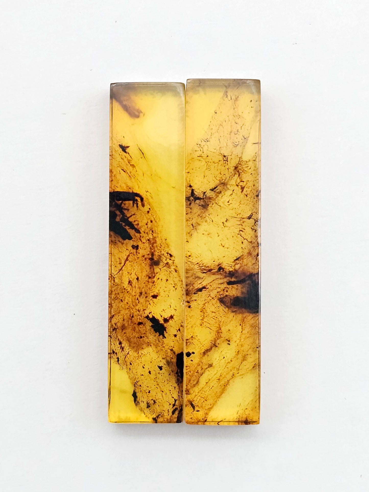 Amber Rectangle Cabochon