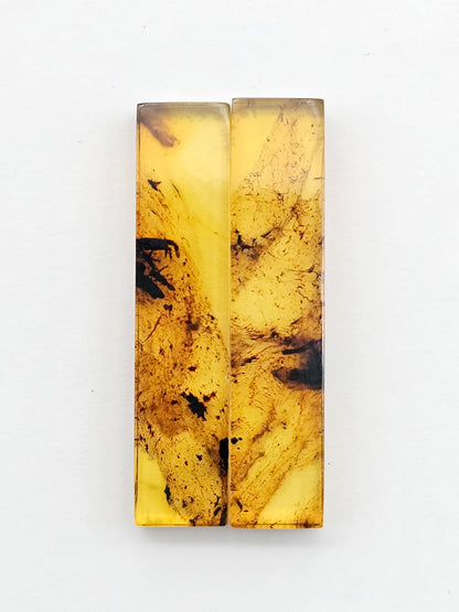 Amber Rectangle Cabochon