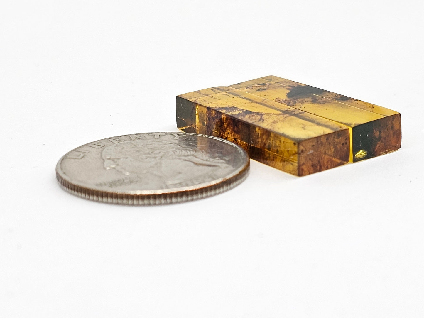 Amber Rectangle Cabochon