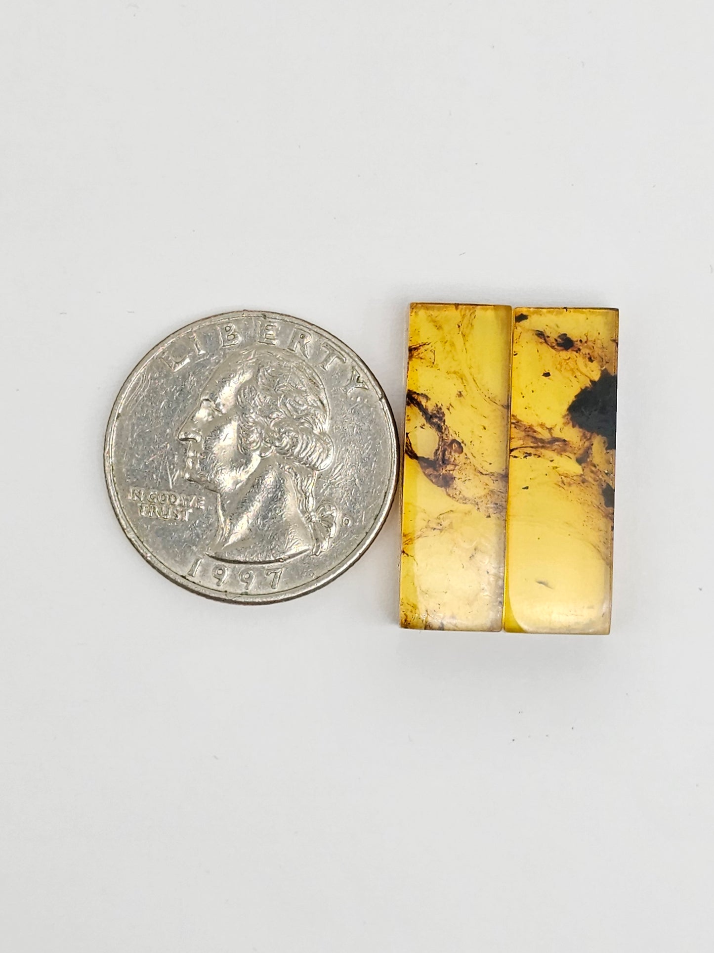 Amber Rectangle Cabochon