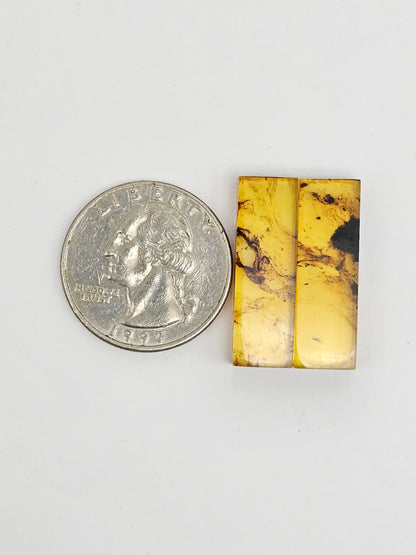 Amber Rectangle Cabochon