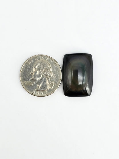 Rainbow obsidian Cabochon | Natural Mexican Obsidian for Silversmiths