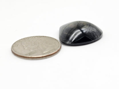 Velvet obsidian Cabochon | Natural Mexican Obsidian for Silversmiths