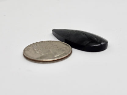 Velvet obsidian Cabochon | Natural Mexican Obsidian for Silversmiths
