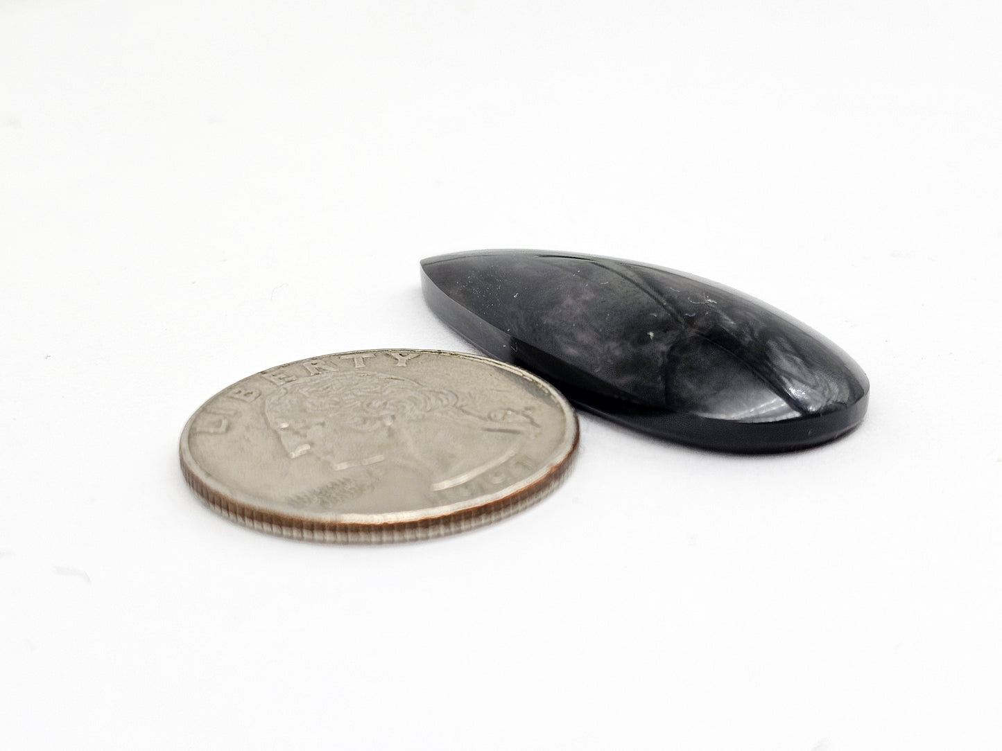 Velvet obsidian Cabochon | Natural Mexican Obsidian for Silversmiths