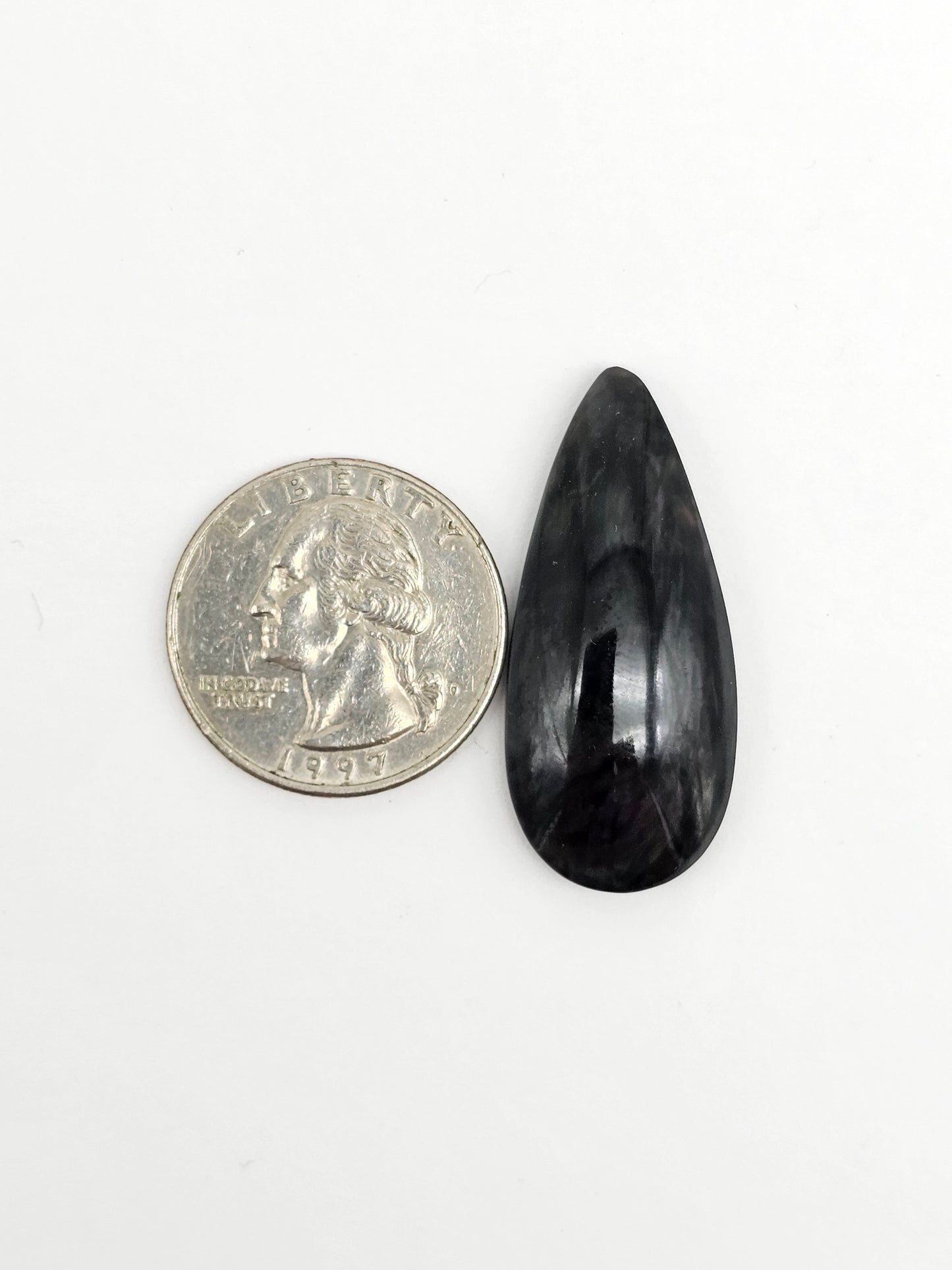 Velvet obsidian Cabochon | Natural Mexican Obsidian for Silversmiths