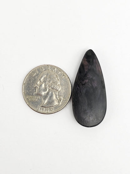 Velvet obsidian Cabochon | Natural Mexican Obsidian for Silversmiths