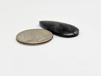 Velvet obsidian Cabochon | Natural Mexican Obsidian for Silversmiths