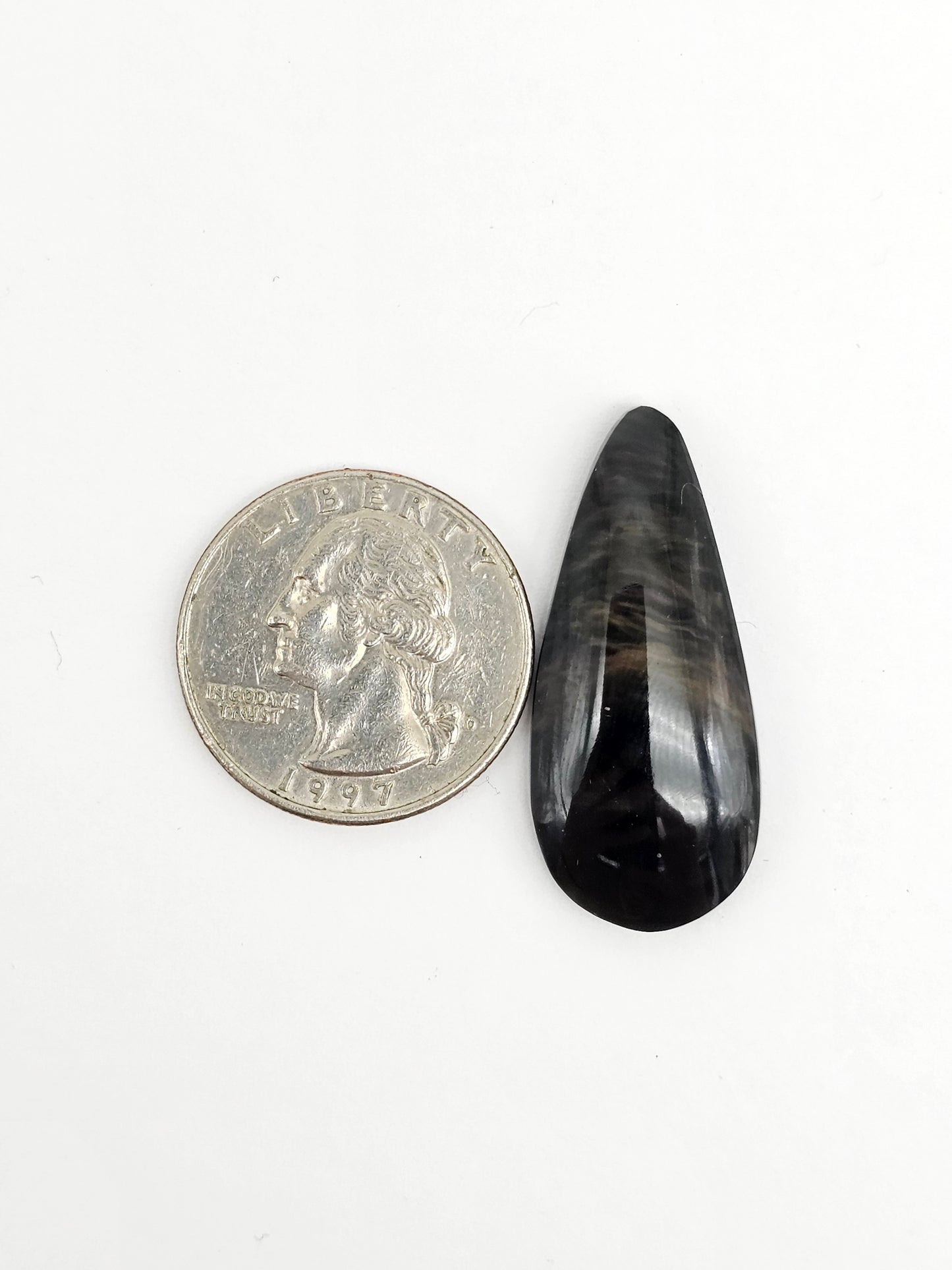 Velvet obsidian Cabochon | Natural Mexican Obsidian for Silversmiths