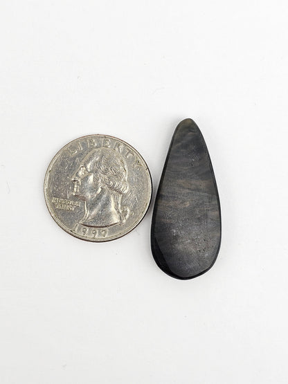 Velvet obsidian Cabochon | Natural Mexican Obsidian for Silversmiths