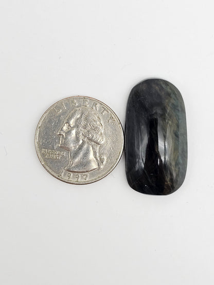 Velvet obsidian Cabochon | Natural Mexican Obsidian for Silversmiths