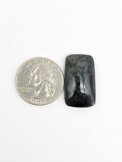 Velvet obsidian Cabochon | Natural Mexican Obsidian for Silversmiths