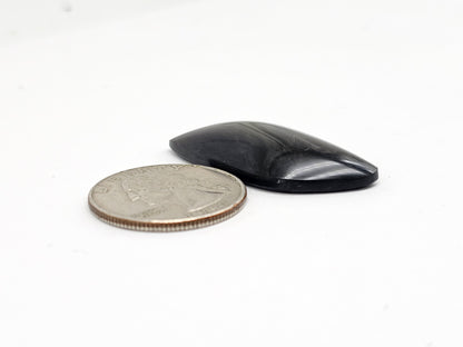 Velvet obsidian Cabochon | Natural Mexican Obsidian for Silversmiths