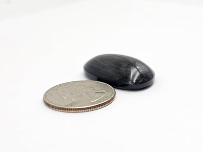 Velvet obsidian Cabochon | Natural Mexican Obsidian for Silversmiths