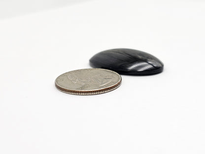 Velvet obsidian Cabochon | Natural Mexican Obsidian for Silversmiths