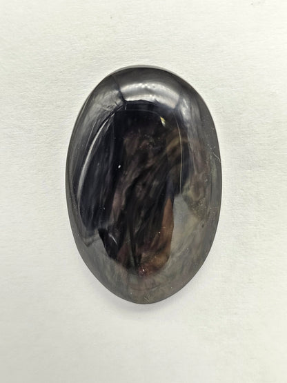 Velvet obsidian Cabochon | Natural Mexican Obsidian for Silversmiths
