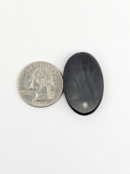 Velvet obsidian Cabochon | Natural Mexican Obsidian for Silversmiths