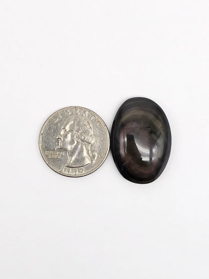 Velvet obsidian Cabochon | Natural Mexican Obsidian for Silversmiths