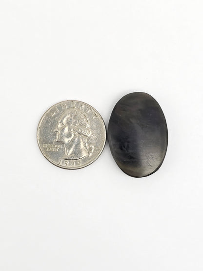 Velvet obsidian Cabochon | Natural Mexican Obsidian for Silversmiths