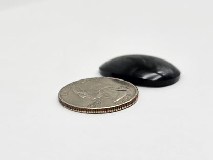 Velvet obsidian Cabochon | Natural Mexican Obsidian for Silversmiths
