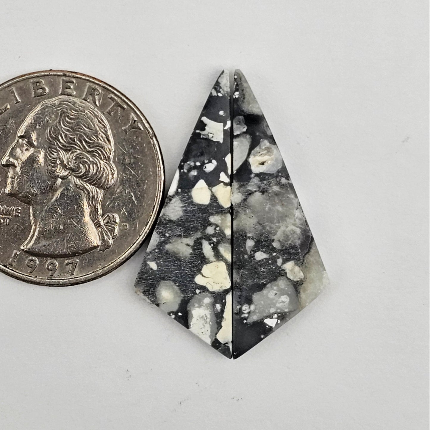 Maligano Jasper cabochon pair