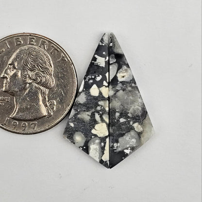 Maligano Jasper cabochon pair