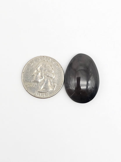 Velvet obsidian Cabochon | Natural Mexican Obsidian for Silversmiths