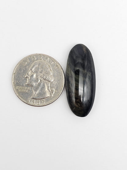 Velvet obsidian Cabochon | Natural Mexican Obsidian for Silversmiths