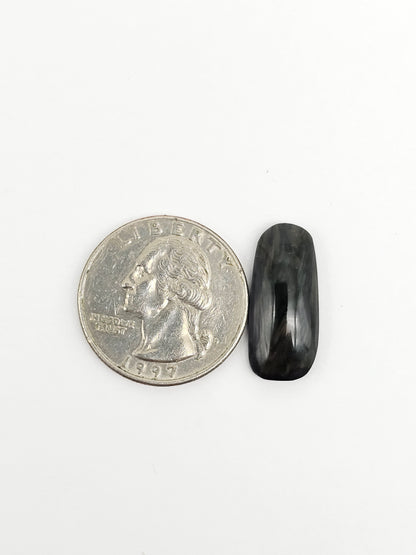 Velvet obsidian Cabochon | Natural Mexican Obsidian for Silversmiths