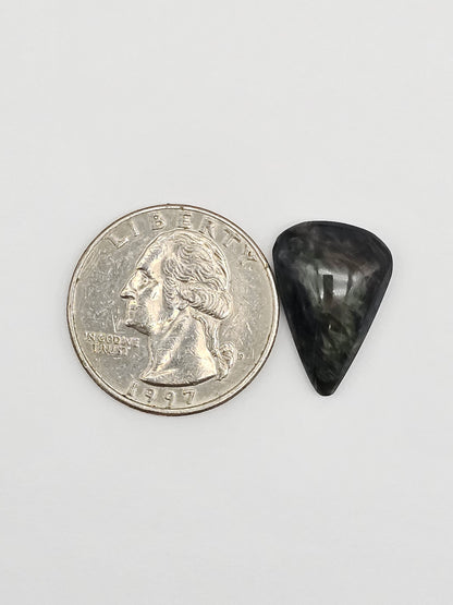 Velvet obsidian Cabochon | Natural Mexican Obsidian for Silversmiths