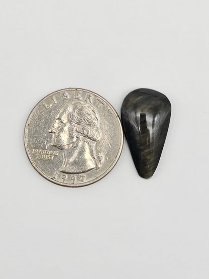 Velvet obsidian Cabochon | Natural Mexican Obsidian for Silversmiths