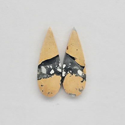 Maligano Jasper cabochon pair