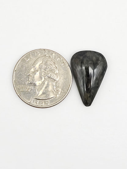 Velvet obsidian Cabochon | Natural Mexican Obsidian for Silversmiths