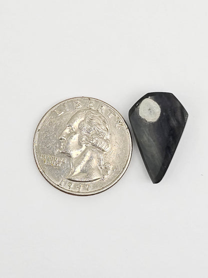 Velvet obsidian Cabochon | Natural Mexican Obsidian for Silversmiths