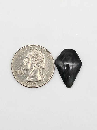 Velvet obsidian Cabochon | Natural Mexican Obsidian for Silversmiths