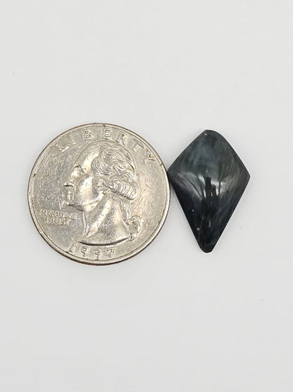 Velvet obsidian Cabochon | Natural Mexican Obsidian for Silversmiths