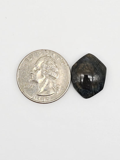 Velvet obsidian Cabochon | Natural Mexican Obsidian for Silversmiths