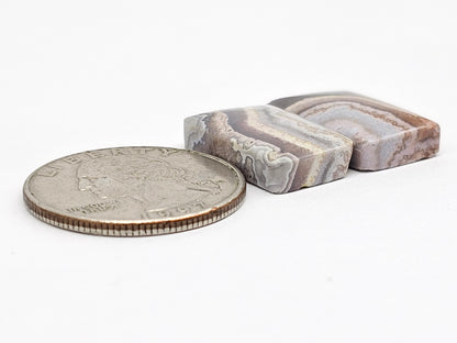 Mexican Crazy Lace Agate Pair Cabochons