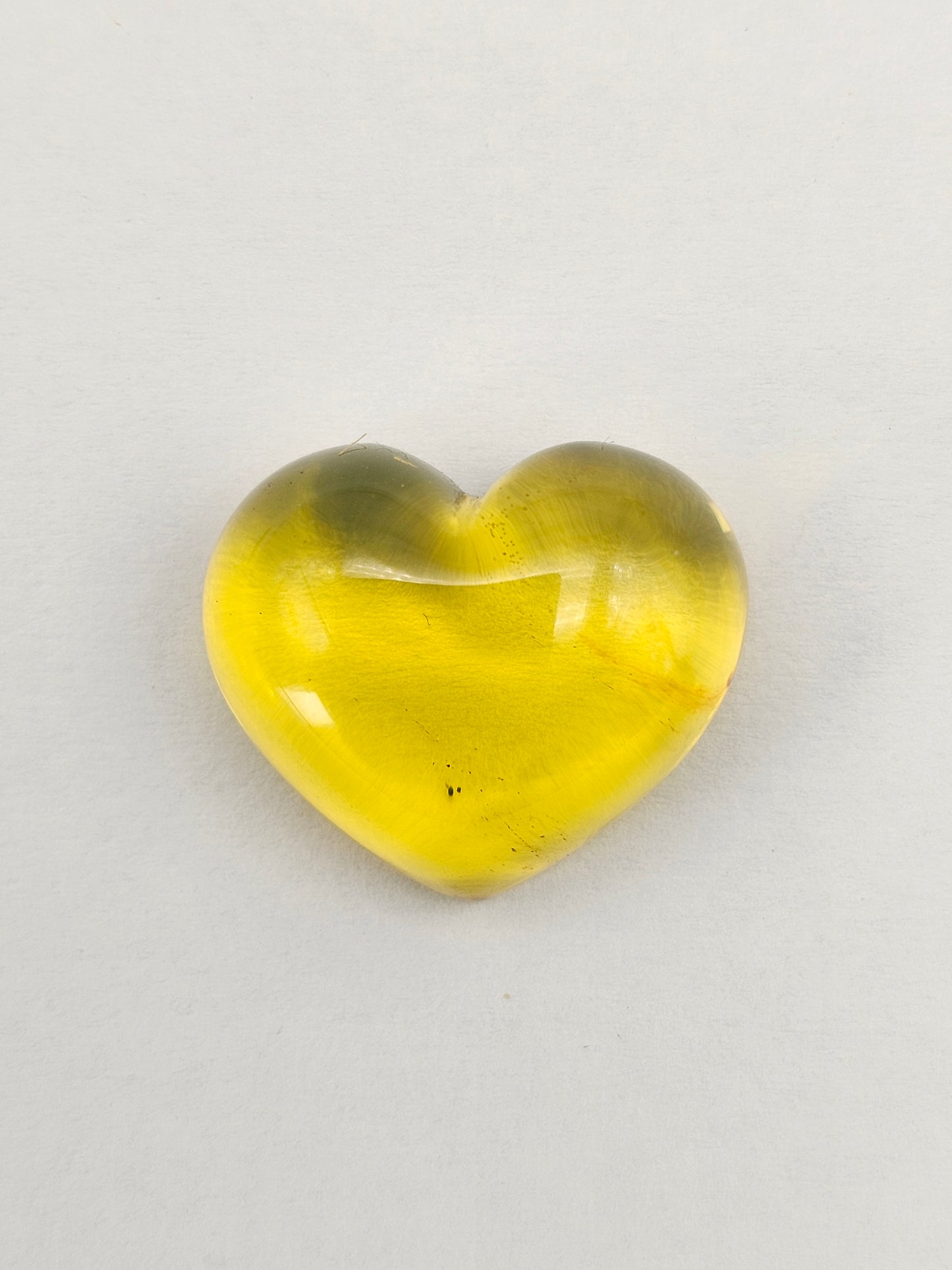 Amber Heart Cabochon