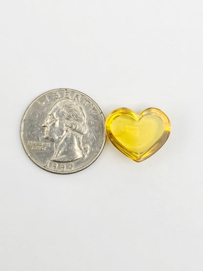 Amber Heart Cabochon