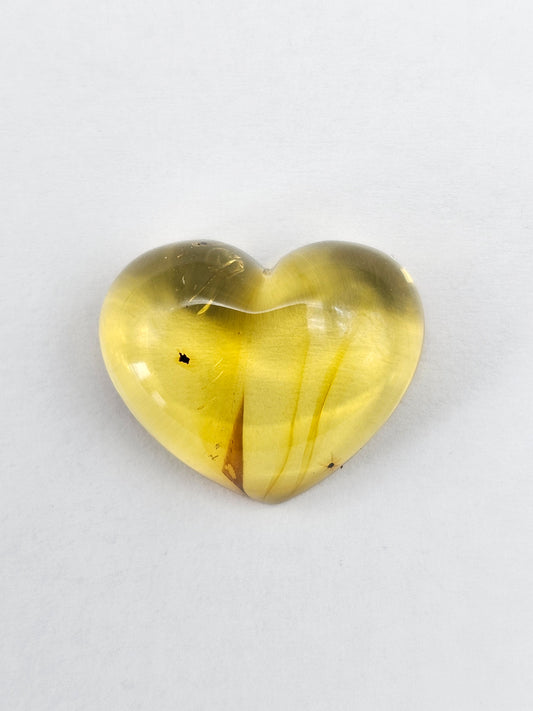 Amber Heart Cabochon