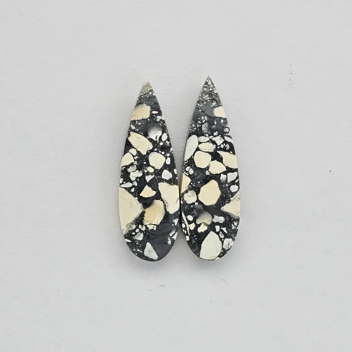 Maligano Jasper cabochon pair