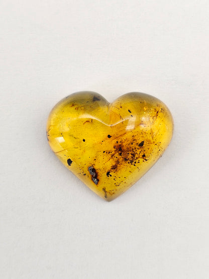 Amber Heart Cabochon