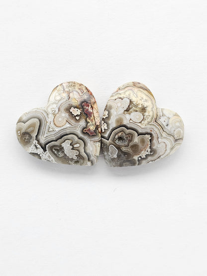 Mexican Crazy Lace Agate Pair Cabochons