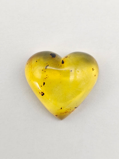 Amber Heart Cabochon