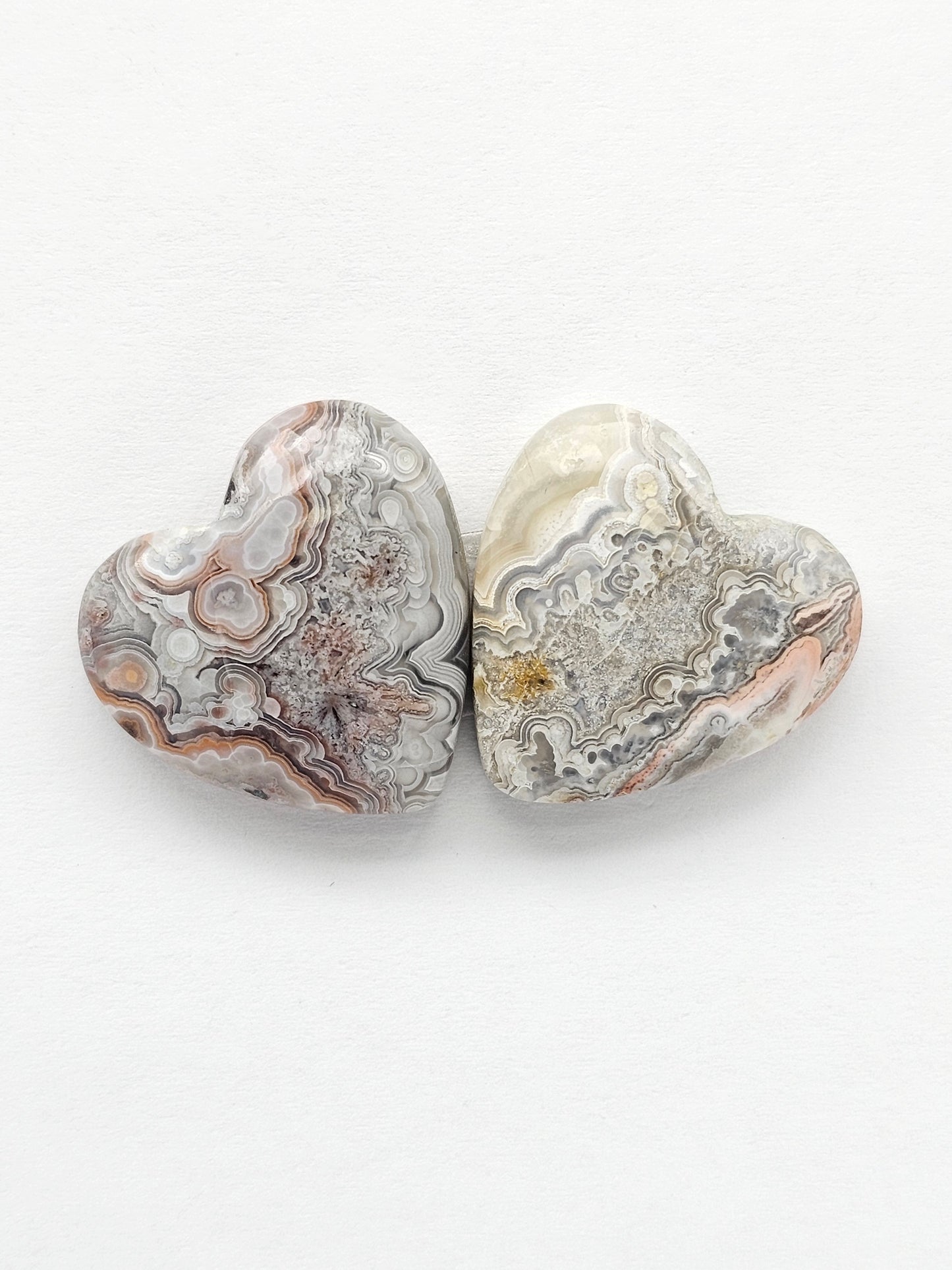 Mexican Crazy Lace Agate Pair Cabochons