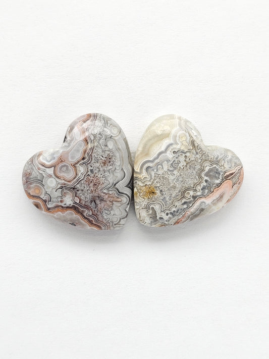 Mexican Crazy Lace Agate Pair Cabochons