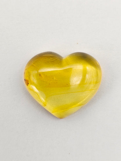 Amber Heart Cabochon